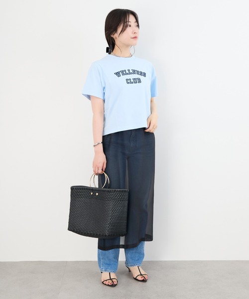 SPORTY&RICH(スポーティアンドリッチ)の「【SPORTY & RICH】"WELLNESS CLUB"ロゴプリントTシャツ(Tシャツ/カットソー・レディース・サックスブルー・S)」の11枚目の写真