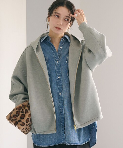 ダンボール ジップ フーディ（パーカー）｜green label relaxing