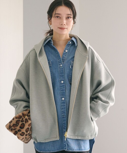 ダンボール ジップ フーディ（パーカー）｜green label relaxing