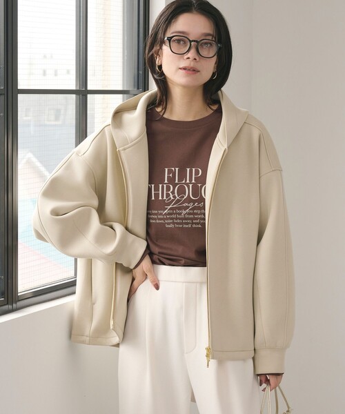 ダンボール ジップ フーディ（パーカー）｜green label relaxing