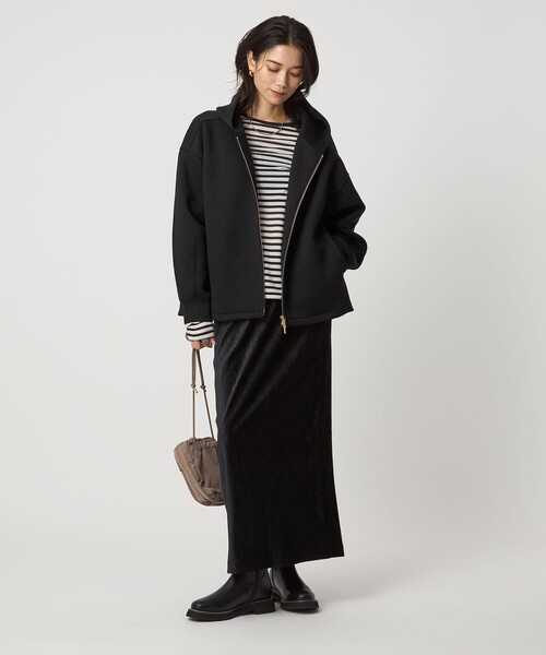 green label relaxing（グリーンレーベルリラクシング）の「ダンボール ジップ フーディ（パーカー・レディース・ブラック/ナチュラル/モカ/グレー・FREE）」の20枚目の写真