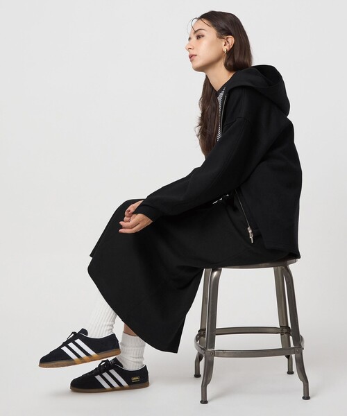 green label relaxing（グリーンレーベルリラクシング）の「ダンボール ジップ フーディ（パーカー・レディース・ブラック/ナチュラル/モカ/グレー・FREE）」の22枚目の写真