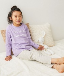 devirock（デビロック）の「綿100% デビラボ ROOM ガールズ長袖パジャマ（ルームウェア/パジャマ）」