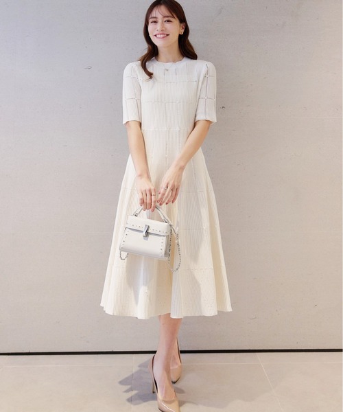 美品CELFORD セルフォード　ワンピース　総レース　半袖 ロング　白 38 セール/ブランド古着】半袖ワンピース（ワンピース）｜CELFORD（セル