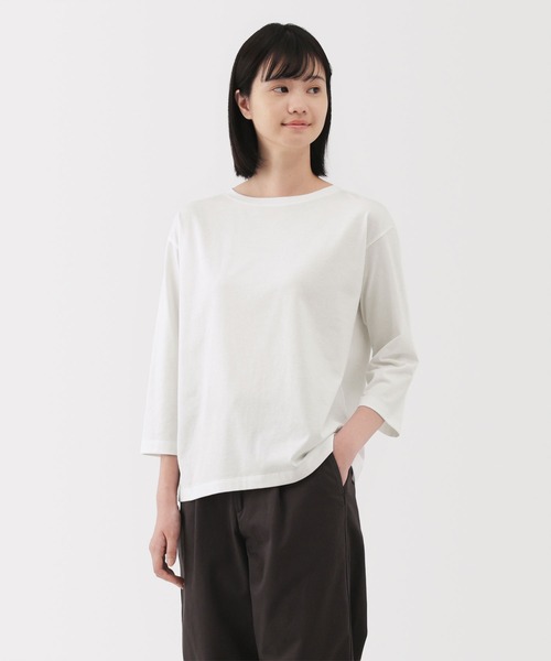 美良品
HOLMENKOL ホルメンコール 
スキーバイス  伸縮タイプ 婦人 天竺編みボートネック七分袖Tシャツ（Tシャツ/カットソー