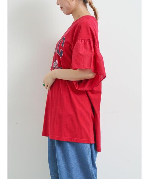 SM2（エスエムツー）の「[接触冷感]フレアスリーブチュニックTシャツ（チュニック・レディース・ブラック/ブルー/オフホワイト/レッド・F）」の21枚目の写真