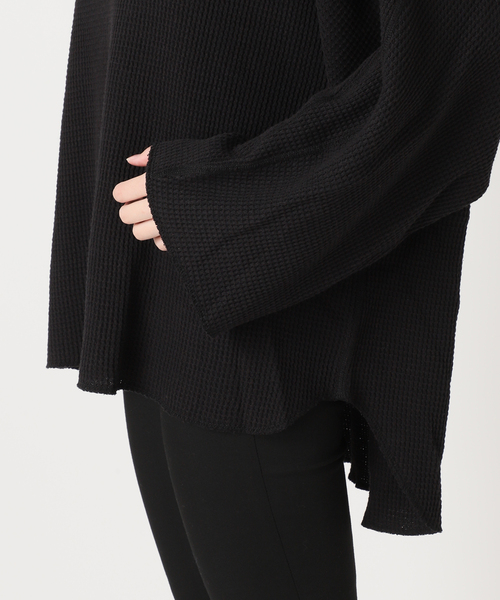 ARMY TWILL(アーミーツイル)の「別注【ARMY TWILL/アーミーツイル】WaffleHoodie(Tシャツ/カットソー・レディース・アイボリー/ブラック系その他・FREE)」の19枚目の写真