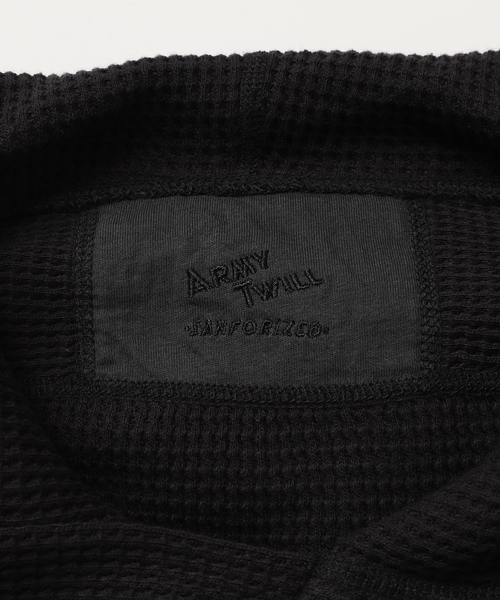 ARMY TWILL(アーミーツイル)の「別注【ARMY TWILL/アーミーツイル】WaffleHoodie(Tシャツ/カットソー・レディース・アイボリー/ブラック系その他・FREE)」の21枚目の写真