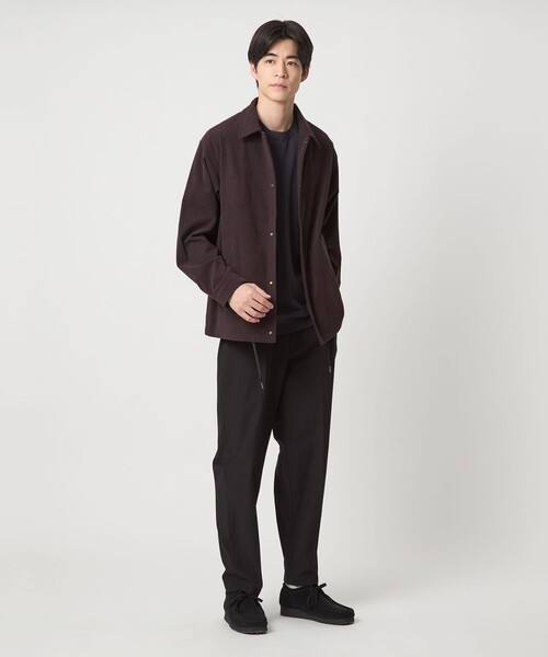 MAHF_SUPPLY プレーンコーチジャケット、ワイドビブパン(コーデュロイ) MAHF_SUPPLY プレーンコーチジャケット、ワイドビブパン(コーデュロイ