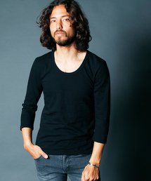 Magine | RAFFI CTN U/N 3/4 SL:ラフィーコットンUネック3/4SL(Tシャツ/カットソー)