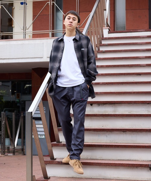 Gramicci（グラミチ）の「Gramicci/グラミチ GABARDINE SLACKS ジップフライ ウェビングベルト スラックス（スラックス・メンズ・ブラック/グレー/チャコール・XL/L/M/S）」の3枚目の写真