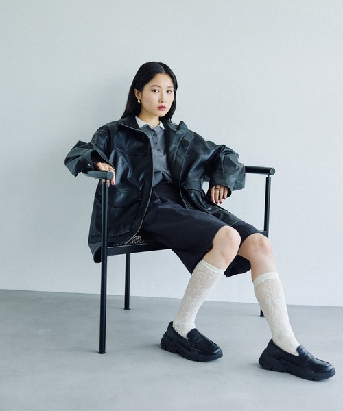 LEPSIM（レプシィム）の「ローファースニーカー　578032（スニーカー・レディース・ブラック・MEDIUM/LARGE）」の18枚目の写真