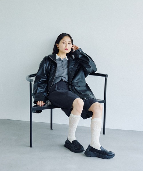 LEPSIM（レプシィム）の「ローファースニーカー　578032（スニーカー・レディース・ブラック・MEDIUM/LARGE）」の19枚目の写真