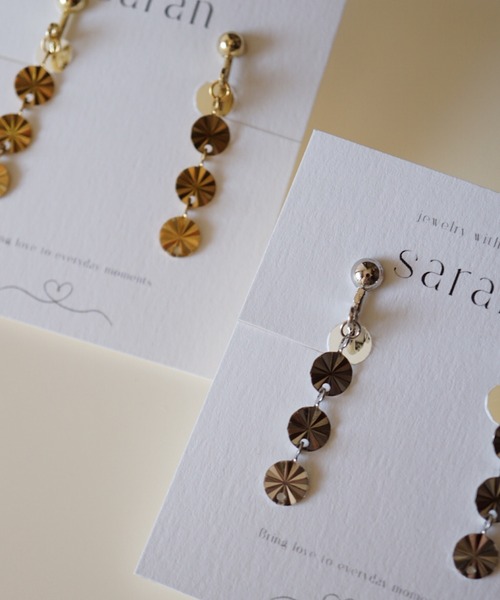 CERCA(チェルカ)の「saran jewelry/03 circle イヤリング(イヤリング・レディース・シルバー/ゴールド・FREE)」の3枚目の写真
