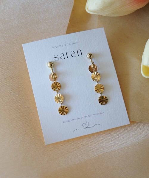 CERCA(チェルカ)の「saran jewelry/03 circle イヤリング(イヤリング・レディース・シルバー/ゴールド・FREE)」の4枚目の写真