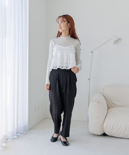 flower（フラワー）の「ガーデンレースビスチェ（キャミソール・レディース・ホワイト/アイボリー・FREE）」の18枚目の写真