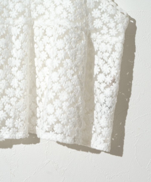 flower（フラワー）の「ガーデンレースビスチェ（キャミソール・レディース・ホワイト/アイボリー・FREE）」の7枚目の写真