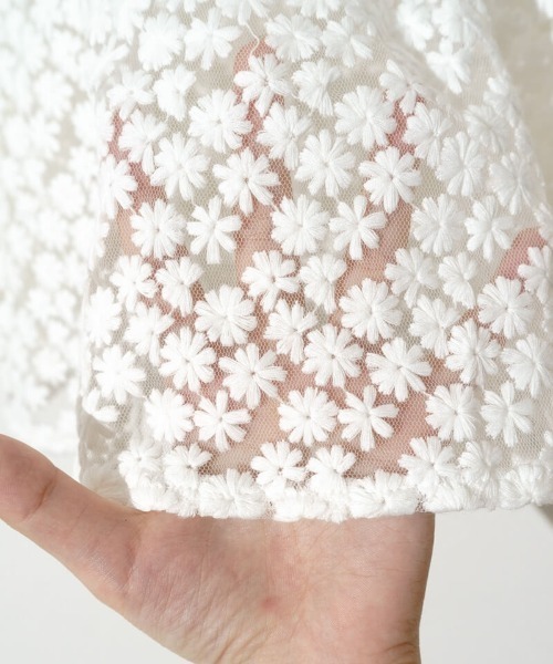 flower（フラワー）の「ガーデンレースビスチェ（キャミソール・レディース・ホワイト/アイボリー・FREE）」の9枚目の写真