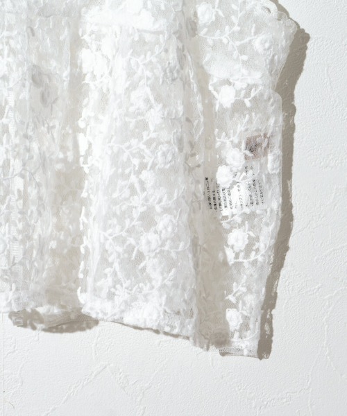 flower（フラワー）の「ガーデンレースビスチェ（キャミソール・レディース・ホワイト/アイボリー・FREE）」の13枚目の写真