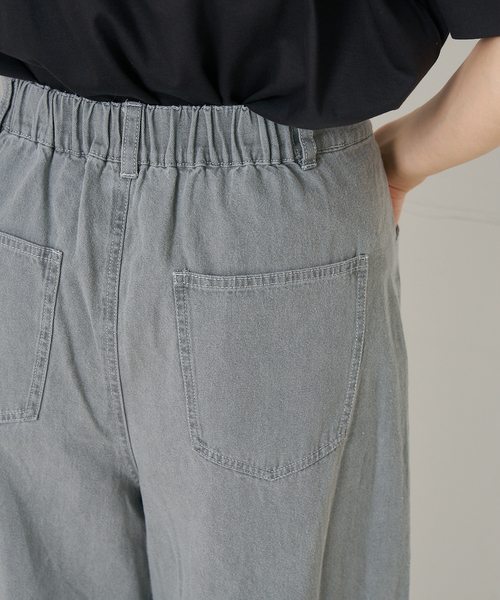 セール】タックウエストデニムパンツ（デニムパンツ）｜collex
