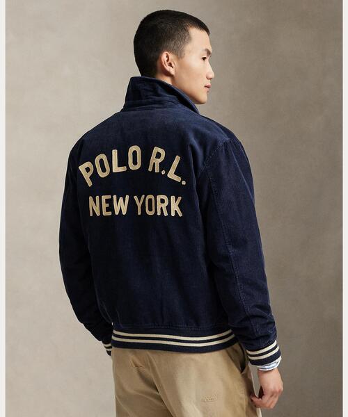ポルトガル製 ラルフローレン ワークジャケット コーデュロイ Polo Ralph Lauren Corduroy Drizzler Jacket 濃紺 M ポロ