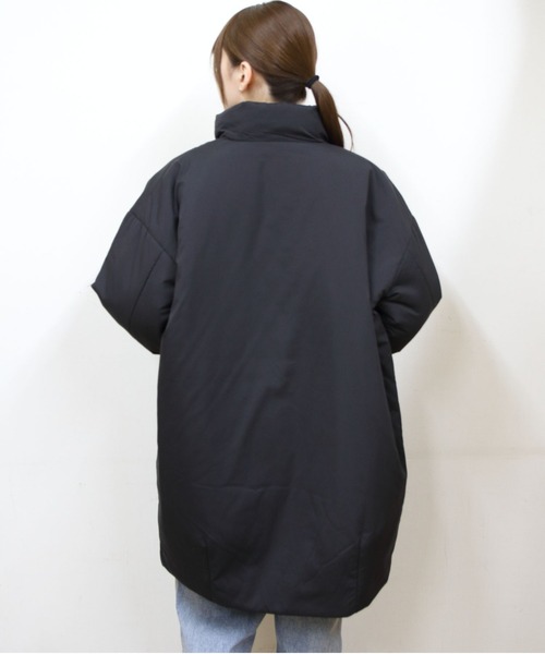 ORCIVAL（オーシバル）の「ORCIVAL/オーシバル　スタンドカラーロングブルゾン　STAND COLLAR LONG BLOUSON　OR-A0734 BTT（ダウンジャケット/コート・レディース・ベージュ/ブラック・1）」の9枚目の写真