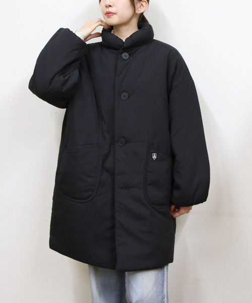 ORCIVAL（オーシバル）の「ORCIVAL/オーシバル　スタンドカラーロングブルゾン　STAND COLLAR LONG BLOUSON　OR-A0734 BTT（ダウンジャケット/コート・レディース・ベージュ/ブラック・1）」の10枚目の写真