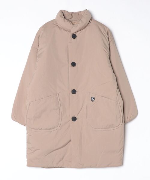 ORCIVAL（オーシバル）の「ORCIVAL/オーシバル　スタンドカラーロングブルゾン　STAND COLLAR LONG BLOUSON　OR-A0734 BTT（ダウンジャケット/コート・レディース・ベージュ/ブラック・1）」の5枚目の写真