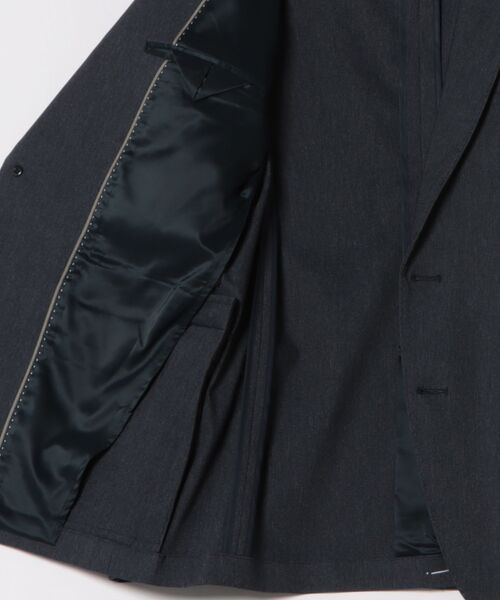 m.f.editorial（エムエフエディトリアル）の「【ストレッチ ウォッシャブル イージーケア】m.f.エディトリアル メンズ 2ボタンジャケット デニム調紺(セットアップ可能)（スーツジャケット・メンズ・ネイビー・LARGE/X-LARGE/MEDIUM）」の12枚目の写真