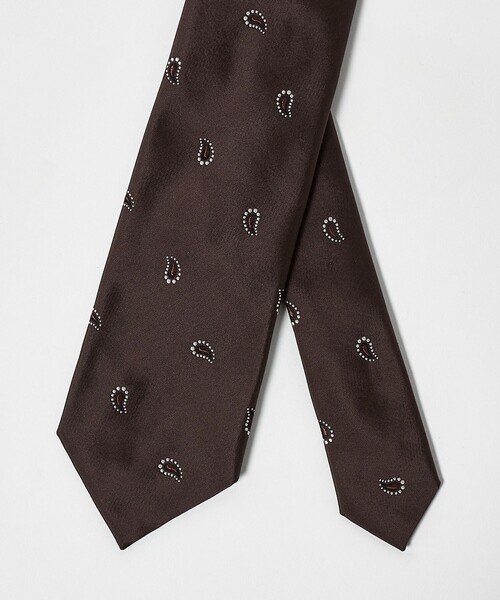 UNITED ARROWS（ユナイテッドアローズ）の「ペイズリー ジャガード ネクタイ 2（ネクタイ・メンズ・ダークブラウン/ネイビー/ダークグレー・FREE）」の9枚目の写真