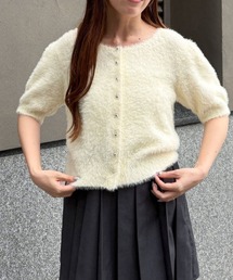 archives | ミニフェザーパフスリーブニットカーディガン(カーディガン/ボレロ)