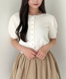 archives | ミニフェザーパフスリーブニットカーディガン(カーディガン/ボレロ)