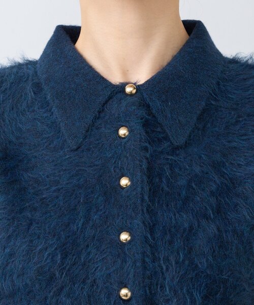 セール】【今すぐお届け！・ON・OFF兼用】襟付き接結ニットジャケット