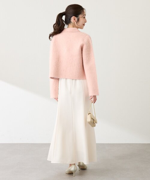 La boutique BonBon(ラブティックボンボン)の「【今すぐお届け!・ON・OFF兼用】襟付き接結ニットジャケットカーディガン(その他アウター・レディース・ネイビー/オフホワイト/ピンク・FREE)」の18枚目の写真