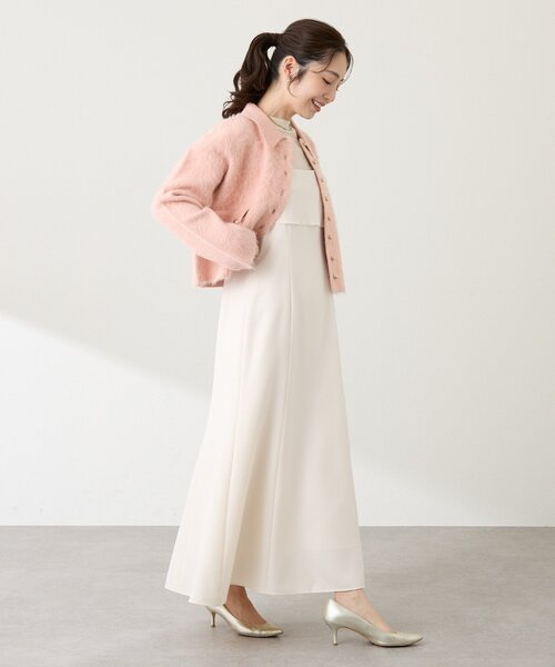 La boutique BonBon(ラブティックボンボン)の「【今すぐお届け!・ON・OFF兼用】襟付き接結ニットジャケットカーディガン(その他アウター・レディース・ネイビー/オフホワイト/ピンク・FREE)」の19枚目の写真