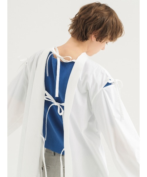 セール】ribbon ribbon shirt（シャツ/ブラウス）｜soduk（スドーク