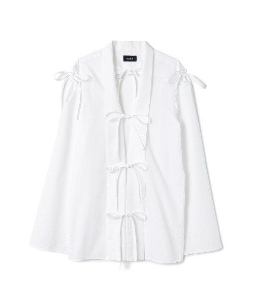 セール】ribbon ribbon shirt（シャツ/ブラウス）｜soduk（スドーク