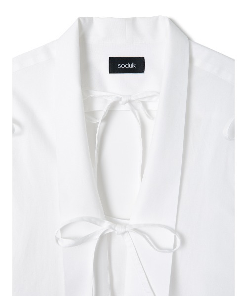 セール】ribbon ribbon shirt（シャツ/ブラウス）｜soduk（スドーク