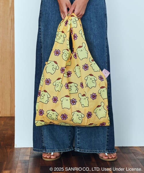 BAGGU（バグー）の「BAGGU/バグゥ STANDARD BAGGU SANRIO サンリオ ナイロン スタンダードバグゥ（エコバッグ/サブバッグ・レディース・オレンジ/ネイビー/ピンク/ブルー・ONE SIZE）」の4枚目の写真