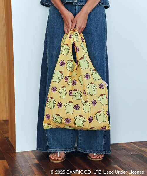 BAGGU（バグー）の「BAGGU/バグゥ STANDARD BAGGU SANRIO サンリオ ナイロン スタンダードバグゥ（エコバッグ/サブバッグ・レディース・オレンジ/ネイビー/ピンク/ブルー・ONE SIZE）」の10枚目の写真