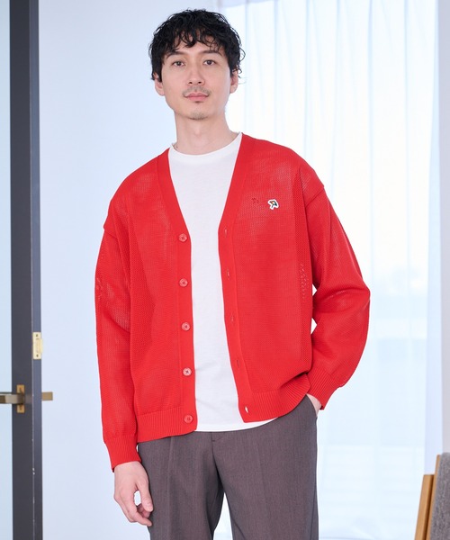 Arnold Palmer（アーノルドパーマー）の「シェア メッシュ ニットカーディガン + ロングTシャツ セット（アンサンブル・レディース・レッド/ベージュ/ブラック・LL/L/M/S/XS）」の17枚目の写真