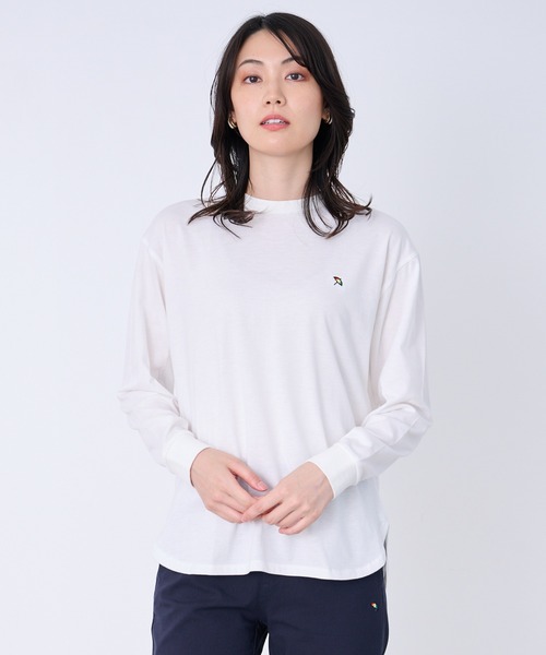 Arnold Palmer（アーノルドパーマー）の「シェア メッシュ ニットカーディガン + ロングTシャツ セット（アンサンブル・レディース・レッド/ベージュ/ブラック・LL/L/M/S/XS）」の19枚目の写真