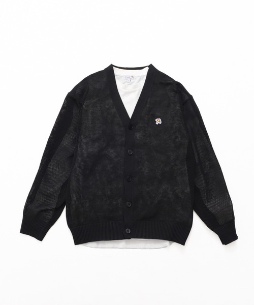 Arnold Palmer（アーノルドパーマー）の「シェア メッシュ ニットカーディガン + ロングTシャツ セット（アンサンブル・レディース・レッド/ベージュ/ブラック・LL/L/M/S/XS）」の4枚目の写真