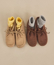 ブラウン スエード レースアップ モカシン WEB限定 レースアップ モカシン スニーカーブーツ｜SELECT BY