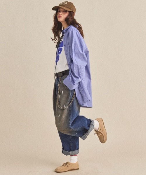MIRROR STOKE(ミラーストーク)の「【ZOZO限定/追加】SUEDE LACE UP SHOES/スエードレースアップシューズ(モカシン/デッキシューズ・レディース・ベージュ/ブラウン・LARGE/MEDIUM)」の10枚目の写真