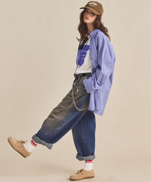 MIRROR STOKE(ミラーストーク)の「【ZOZO限定/追加】SUEDE LACE UP SHOES/スエードレースアップシューズ(モカシン/デッキシューズ・レディース・ベージュ/ブラウン・LARGE/MEDIUM)」の9枚目の写真