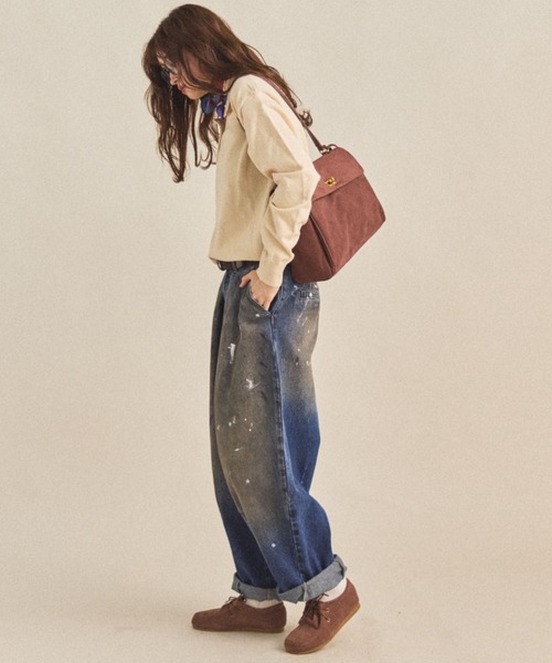 MIRROR STOKE(ミラーストーク)の「【ZOZO限定/追加】SUEDE LACE UP SHOES/スエードレースアップシューズ(モカシン/デッキシューズ・レディース・ベージュ/ブラウン・LARGE/MEDIUM)」の7枚目の写真