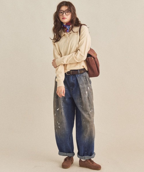 MIRROR STOKE(ミラーストーク)の「【ZOZO限定/追加】SUEDE LACE UP SHOES/スエードレースアップシューズ(モカシン/デッキシューズ・レディース・ベージュ/ブラウン・LARGE/MEDIUM)」の8枚目の写真