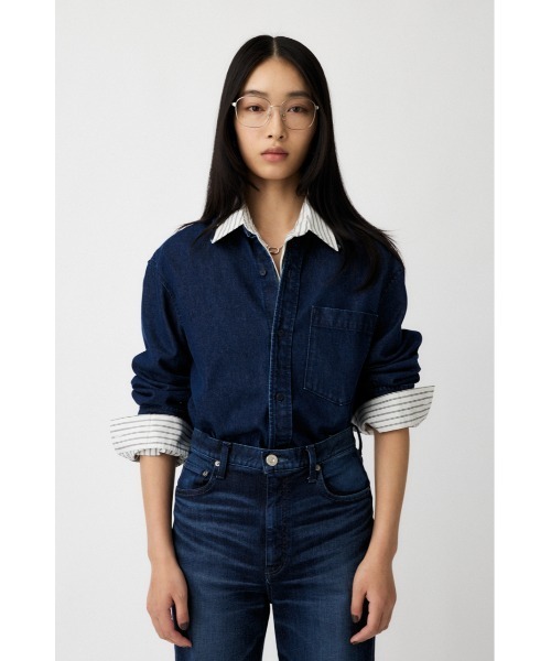 MOUSSY(マウジー)の「DENIM シャツ(シャツ/ブラウス・レディース・ブルー/ライトブルー・FREE)」の19枚目の写真