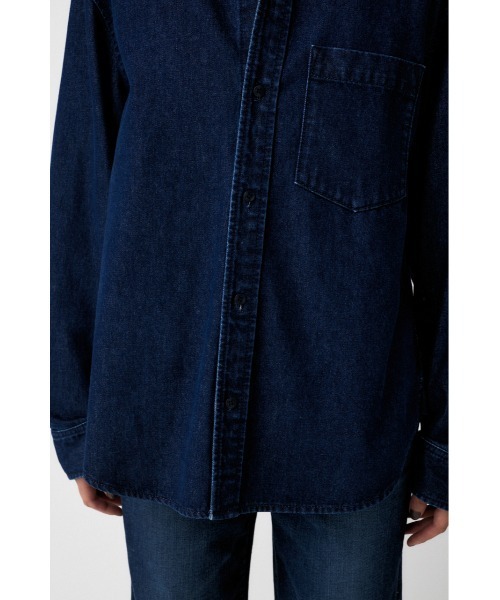 MOUSSY(マウジー)の「DENIM シャツ(シャツ/ブラウス・レディース・ブルー/ライトブルー・FREE)」の14枚目の写真